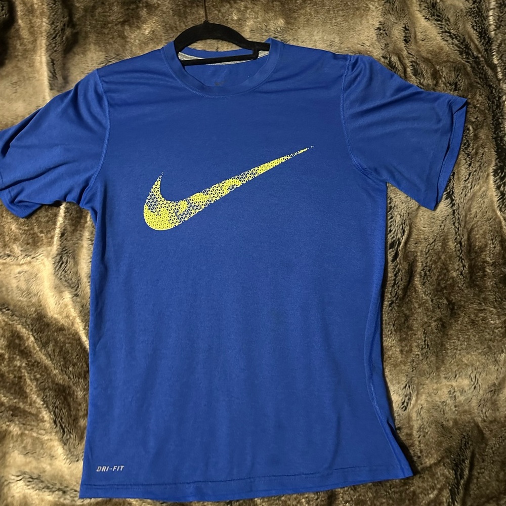 Blue nike shirt